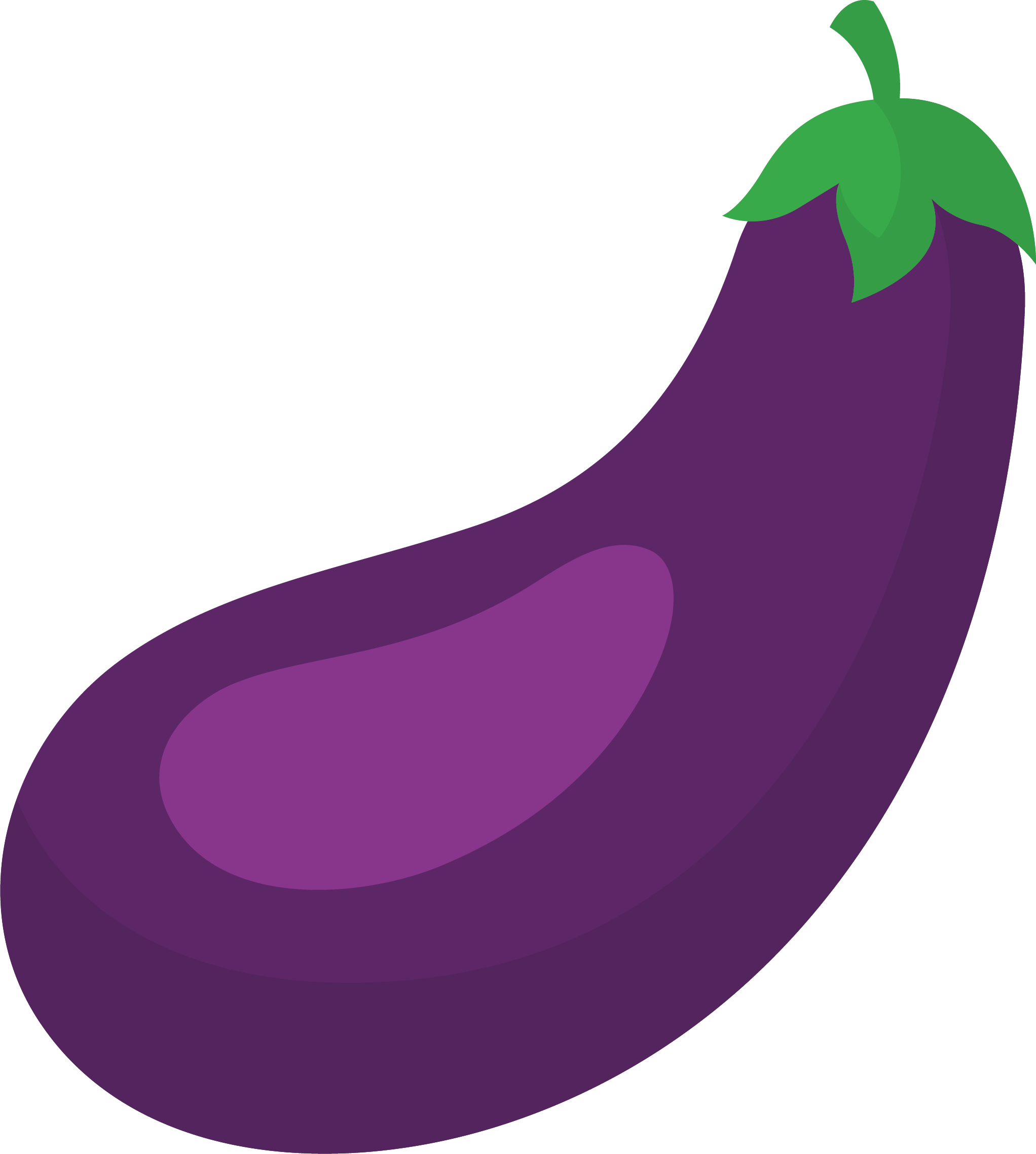 Eggplant Png Clipart - Cartoon Images Of Eggplant (2044x2277)