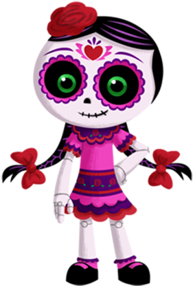 Muertos En Mexico, Mexican Art, Mexican Crafts, Sugar - Muertoons Rosita (290x420)