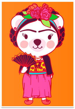 Pintura Poster Frida Kahlo De Nanda Corrêana - Frida Kahlo (450x450)