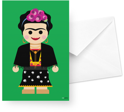 Criança Cartão Toy Frida De Rafael Gomesna - Frida Kahlo (450x450)