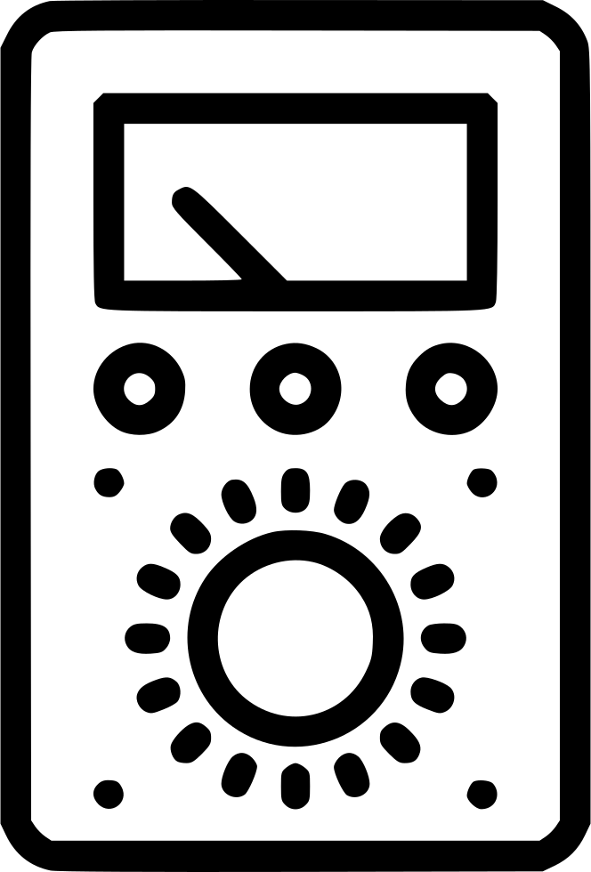 Tester Voltmeter Amper Watt Volt Indicator Tool Multimeter - Mountain Logo Png (664x980)