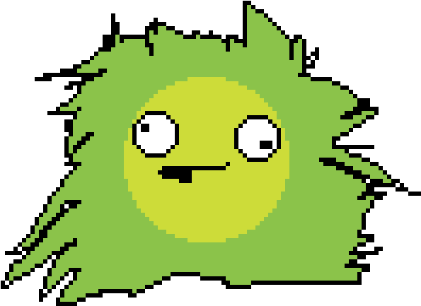 Electrocuted Fuzzy Slime - Cartoon (1200x1200)