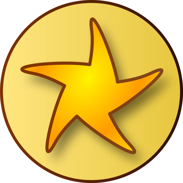 Clip Art 11034 Five Pointed Star 87 Has - Wikimedia Foundation (600x600)