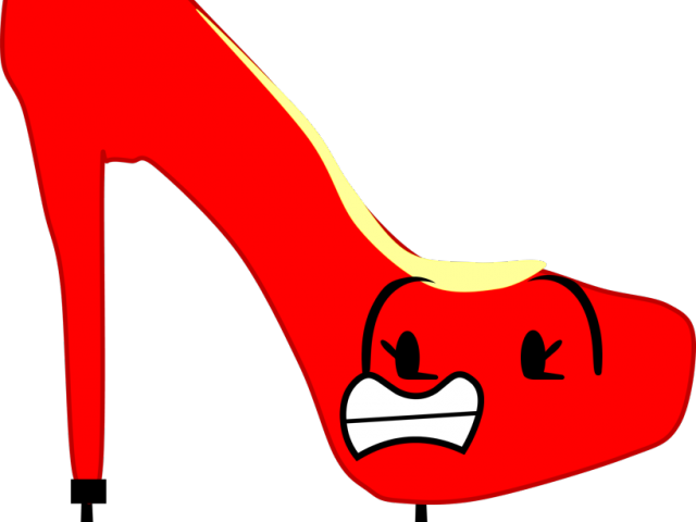 Heels Clipart Red Object - Basic Pump (640x480)