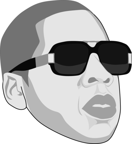 Jay Z An American Gangster Caricate Of Jay Z By Thecartoonist - Jay Z Cartoon Head (457x500)
