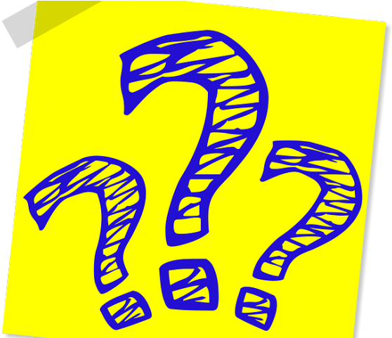 Download Clipart Unknown Transparent - Question Marks Yellow Png (558x481)