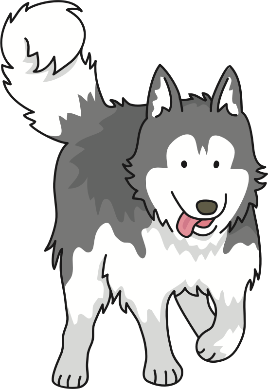 By Oksmith ハスキー 犬 イラスト かわいい 551x800 Png Clipart Download