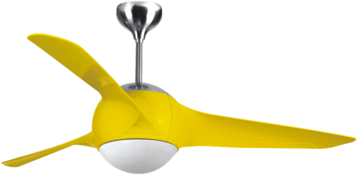 Metal Rayaire Three Blade Ceiling Fan, Color - Luminous Fans With Led Light Price (500x375)