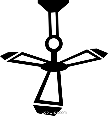 Ceiling Fan Royalty Free Vector Clip Art Illustration - Ceiling Fan Royalty Free Vector Clip Art Illustration (447x480)