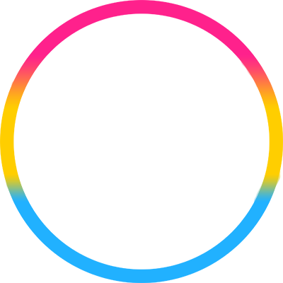 Pansexual Pride Support Campaign Twibbon - Circle (400x400)