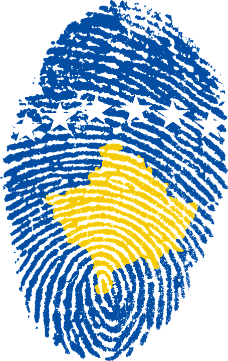 Kosovo, Flag, Fingerprint, Country, Pride, Identity - Kosovo Fingerprint (455x720)