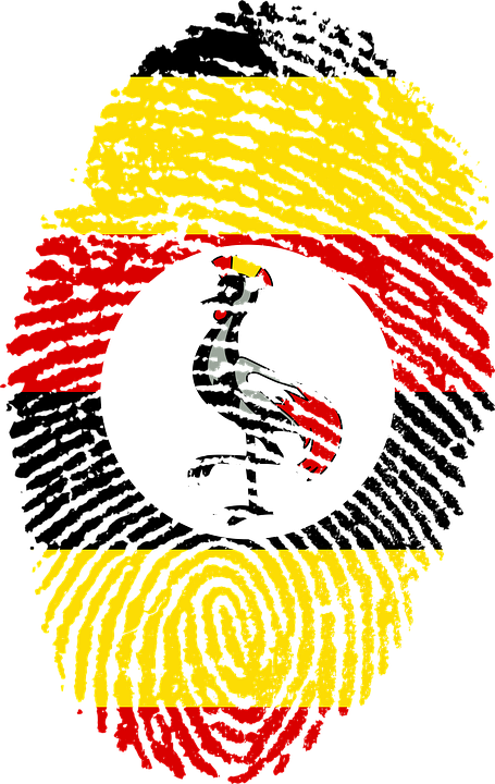 Uganda, Flag, Fingerprint, Country, Pride, Identity - Ugandan Flag (455x720)