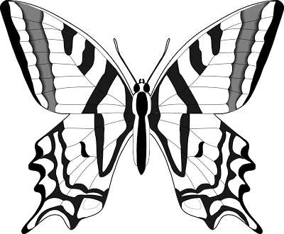 1076 Best Frontal Lobe Dementia Images - Clipart Butterfly Images Black And White (400x330)