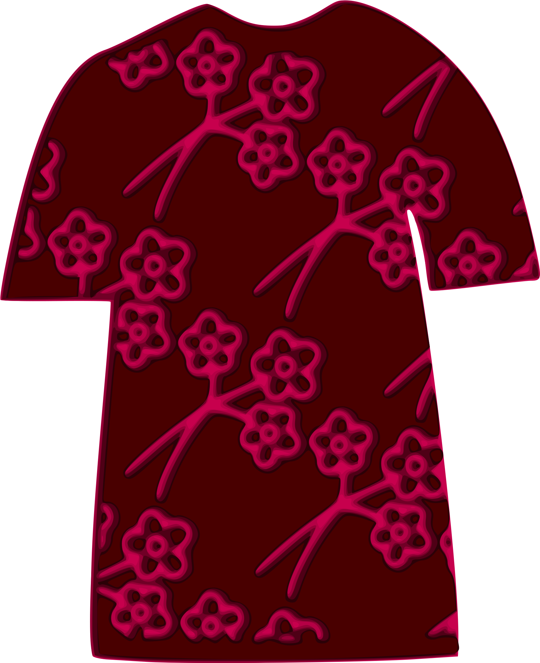 Tshirt Plum Pattern 02 - Tshirt Plum Pattern 02 (2040x2400)