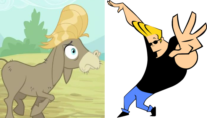 And Cranky Doodle Donkey Goes Johnny Bravo Mode - Johnny Bravo Psd (700x400)