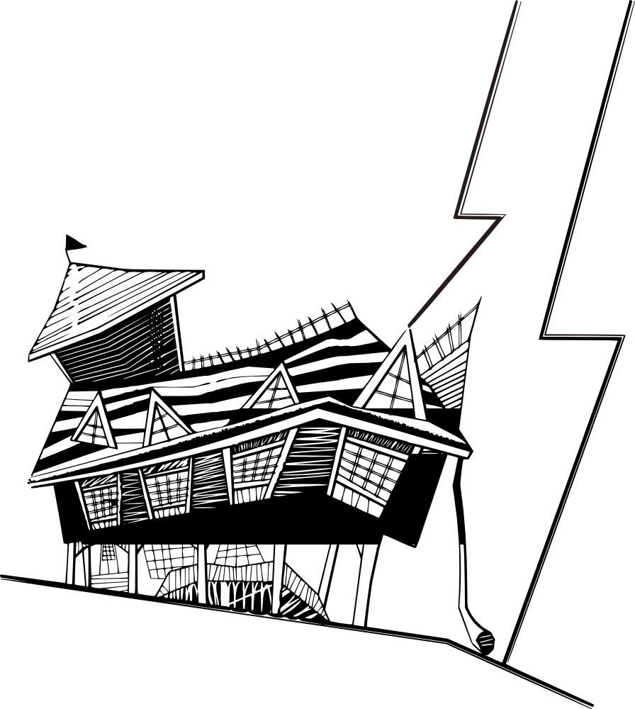Clip Art Details - Crooked House Clipart (896x1000)