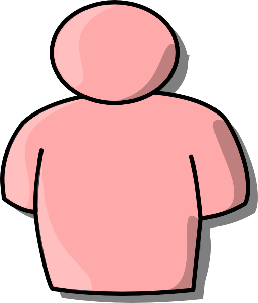 Person Clipart Pink (510x598)