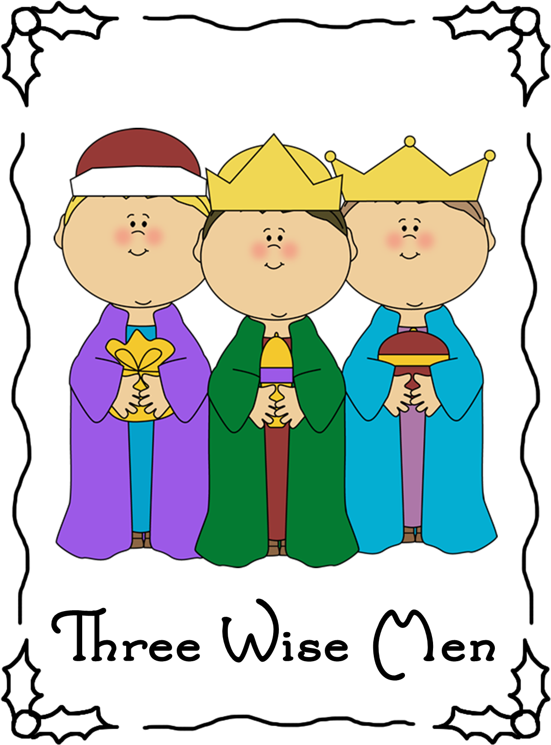 They Are The Three Wise Men - Three Wise Men Flashcard (1441x1493)