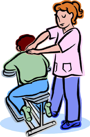 Chair Massage - Chair Massage Clip Art - (300x455) Png Clipart Download