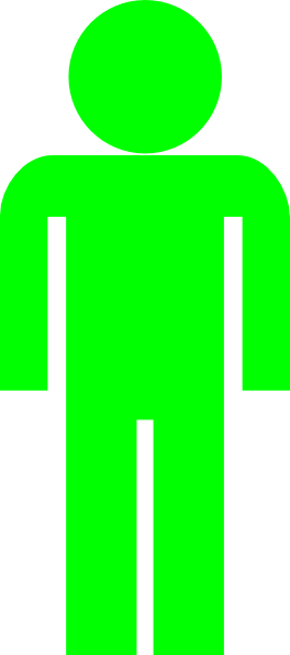 Clipart Info - Green Stick Figure Png (264x595)