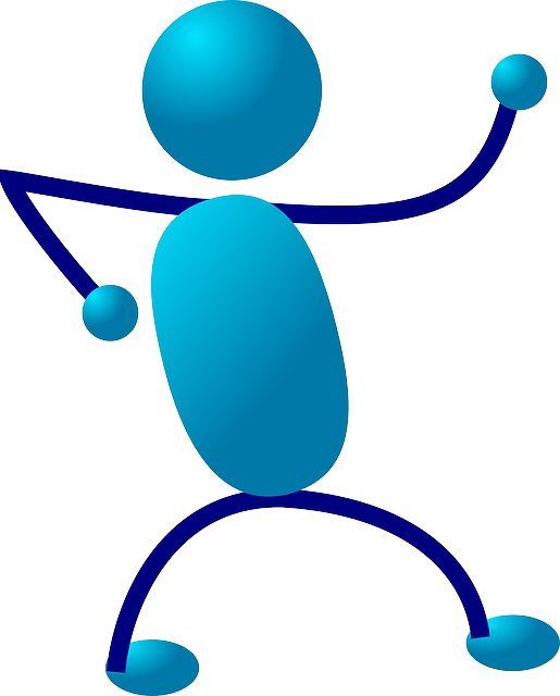 Blue, Stick, Symbol, People, Man, Cartoon, Men - On-the-job Training (515x640)