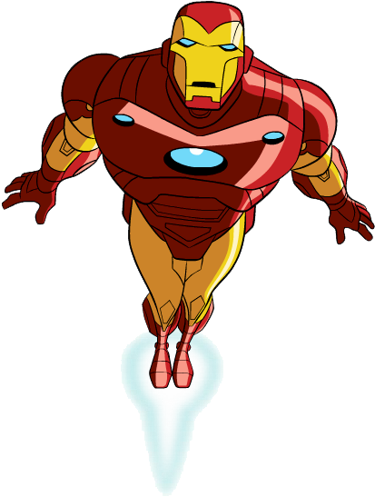 Iron Man Clip Art - Avenger Earth Mightiest Heroes Iron Man (428x556)
