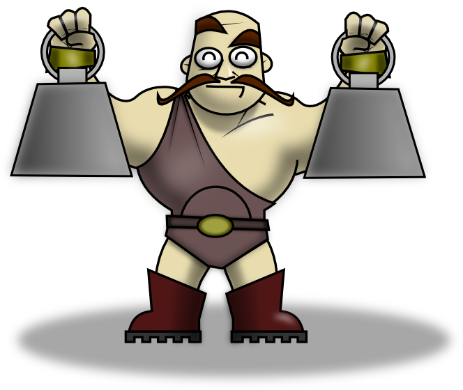 Strong Man Clipart - Free Clipart Strong Man (664x560)