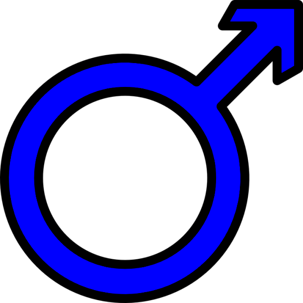 Male Symbol - Circle With Arrow Emoji (610x610)