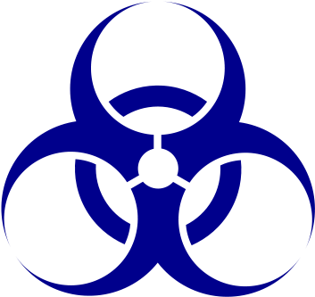 After The Events Of September 11th, It Became Clear - Biohazard Symbol Blue (376x356)