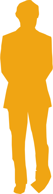 Free Diferent Shapes Free Suit Man - Man Silhouette Yellow (360x720)