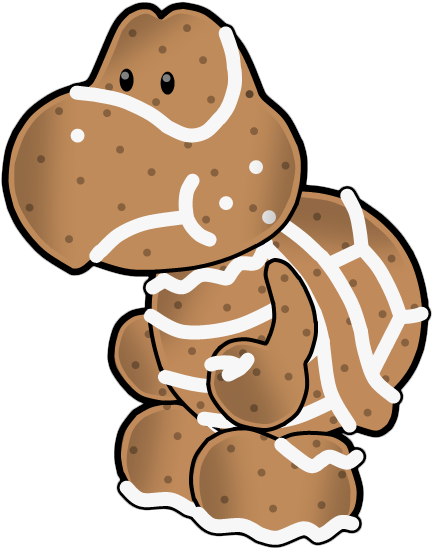 Gingerbred Koopa By The Papernes Guy - December 23 (528x652)