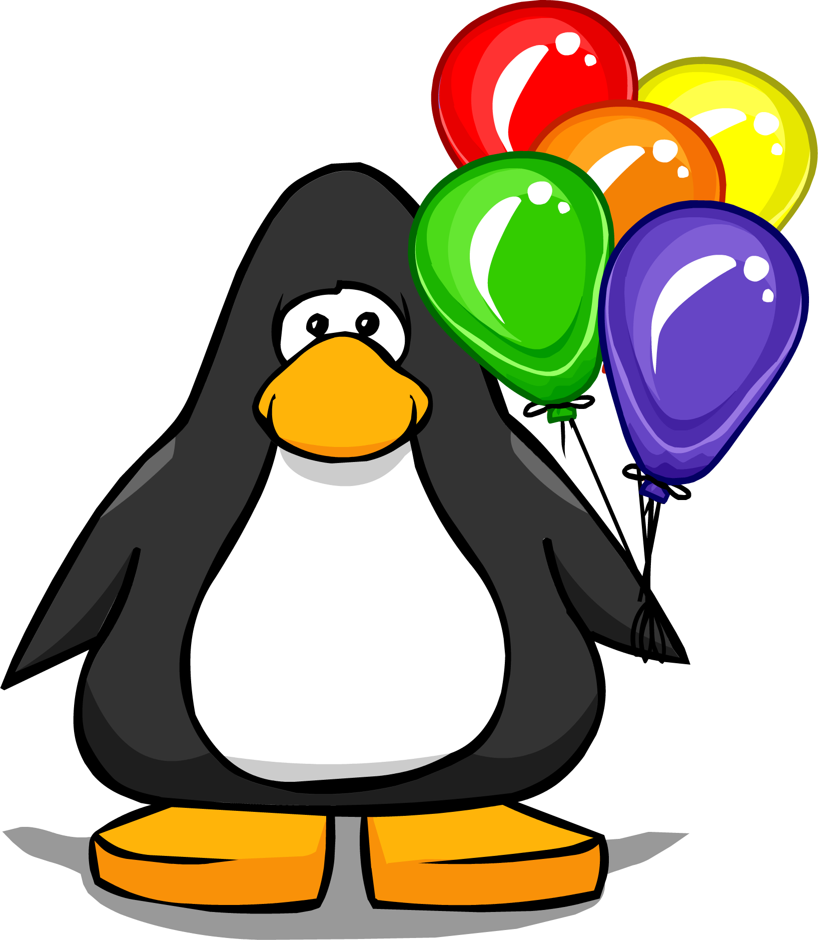 Bunch Of Balloons - Penguin With A Top Hat (1635x1878)