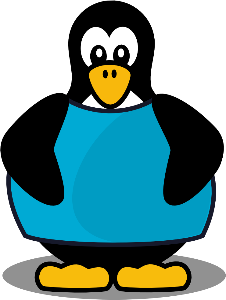 Related Pictures Tux Penguin Clip Art Penguin Clip - Penguin Mit Shirt Mousepads (765x1000)