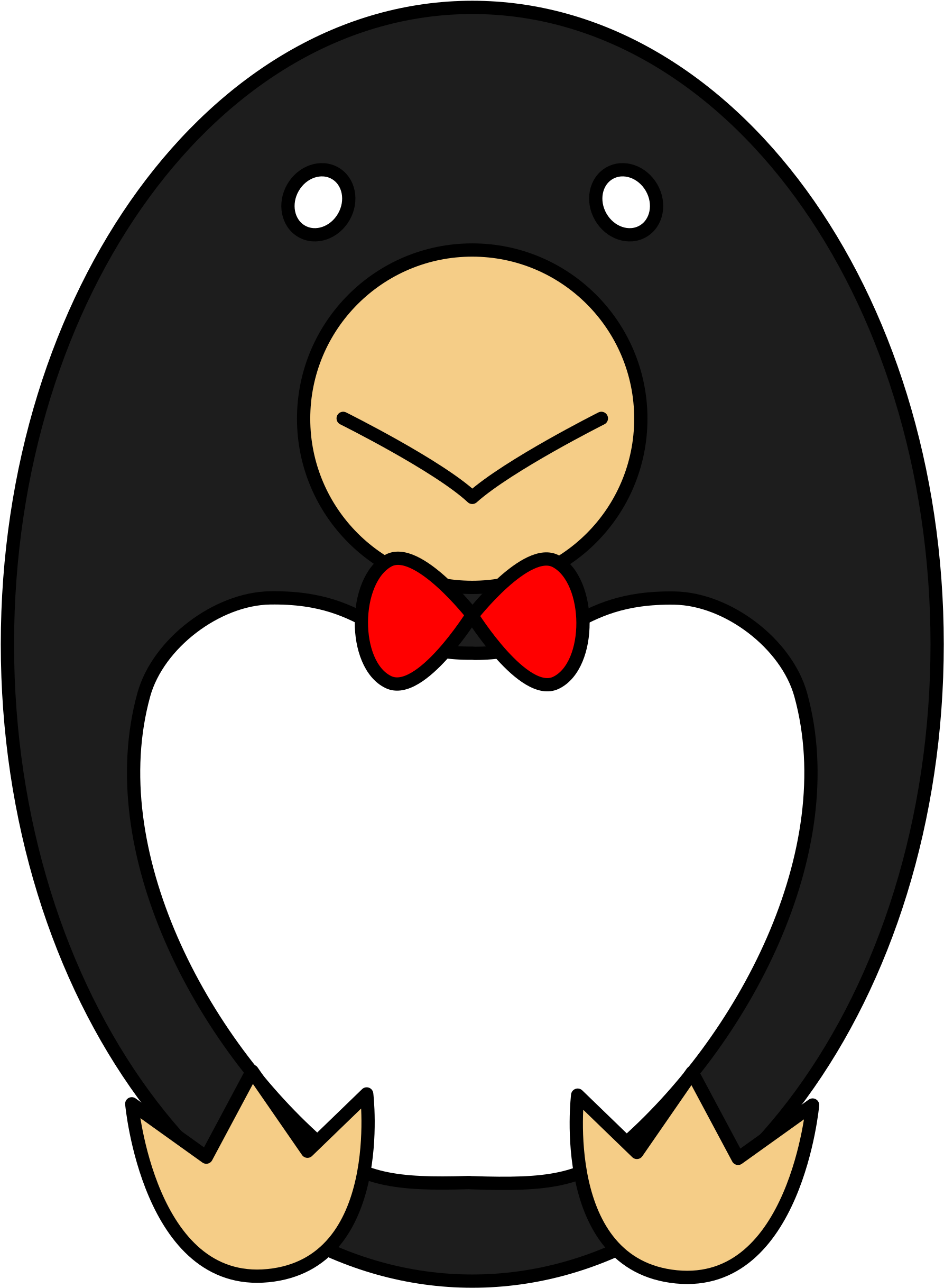Free Emperor Penguin Free Surgeon Penguin Free Ranze - Custom Funny Penguin Cartoon Shower Curtain (1851x2500)