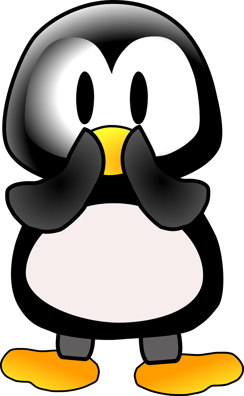 Shy Penguin Clip Art - Oh No Penguin Card (790x1280)