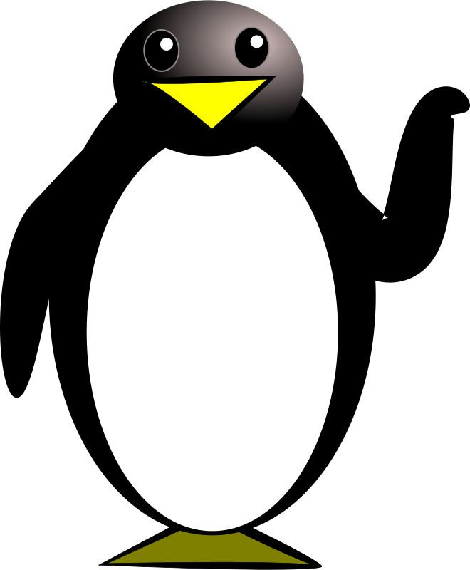 Crow Silhouette Free Penguin - Penguin Clip Art Gif (660x800)