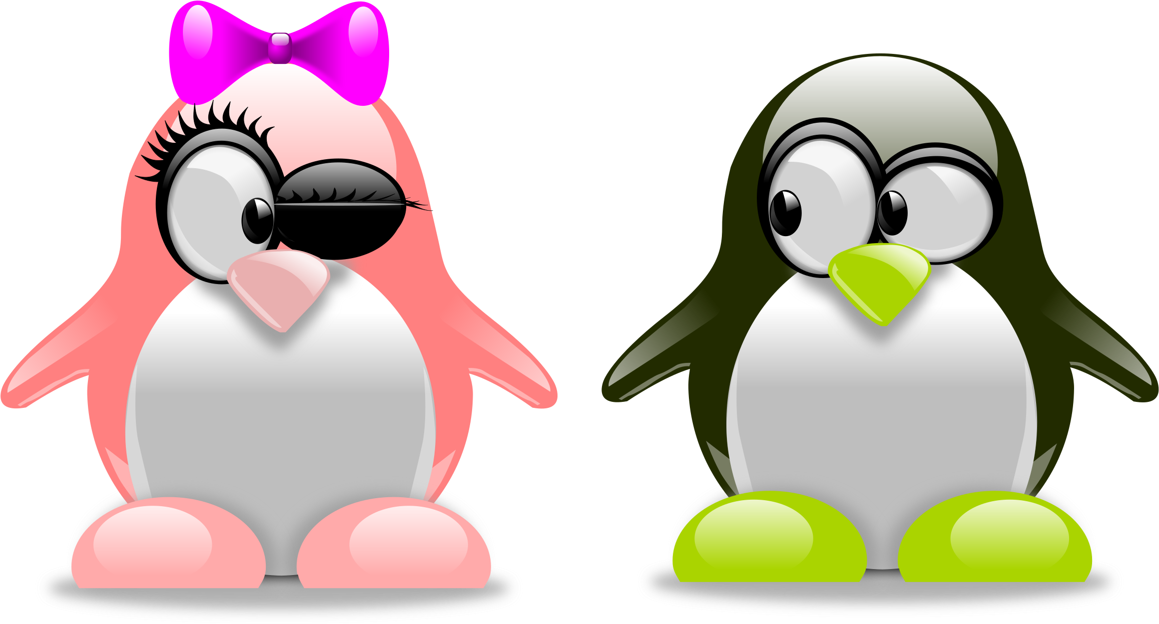 Tux Penguin Clip Art - Fun Facts About Penguins (2400x1317)