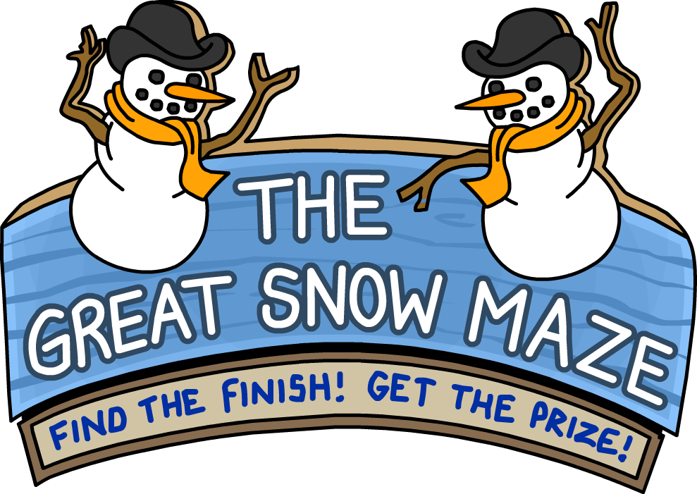 The Great Snow Maze - Club Penguin The Great Snow Maze (989x701)
