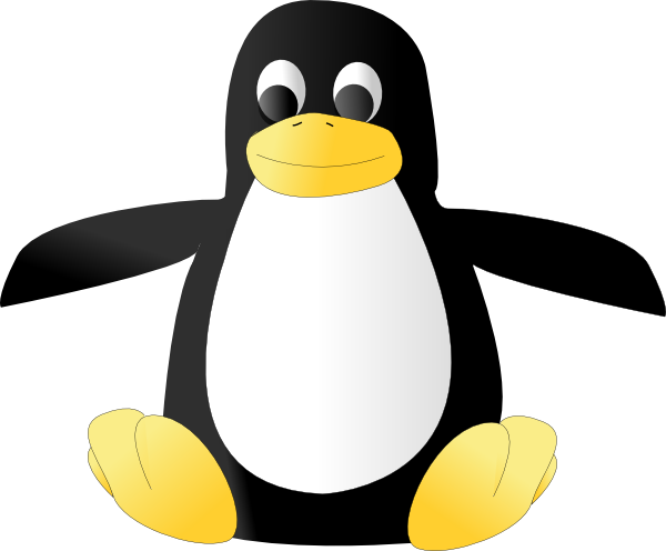 Plush Tux Clip Art At Clker - Linux Logo No Background (900x744)