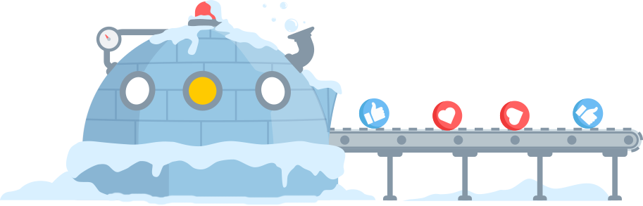 Snow Background Pinguin Iglu Conveyor - Snow Background Pinguin Iglu Conveyor (913x293)