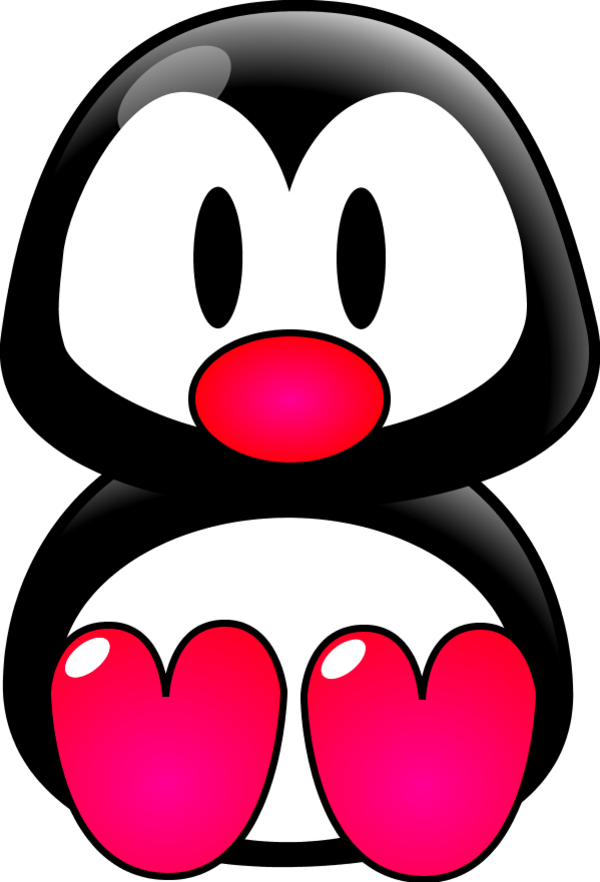 Baby Penguin Tux - Penguin Clip Art (600x882)