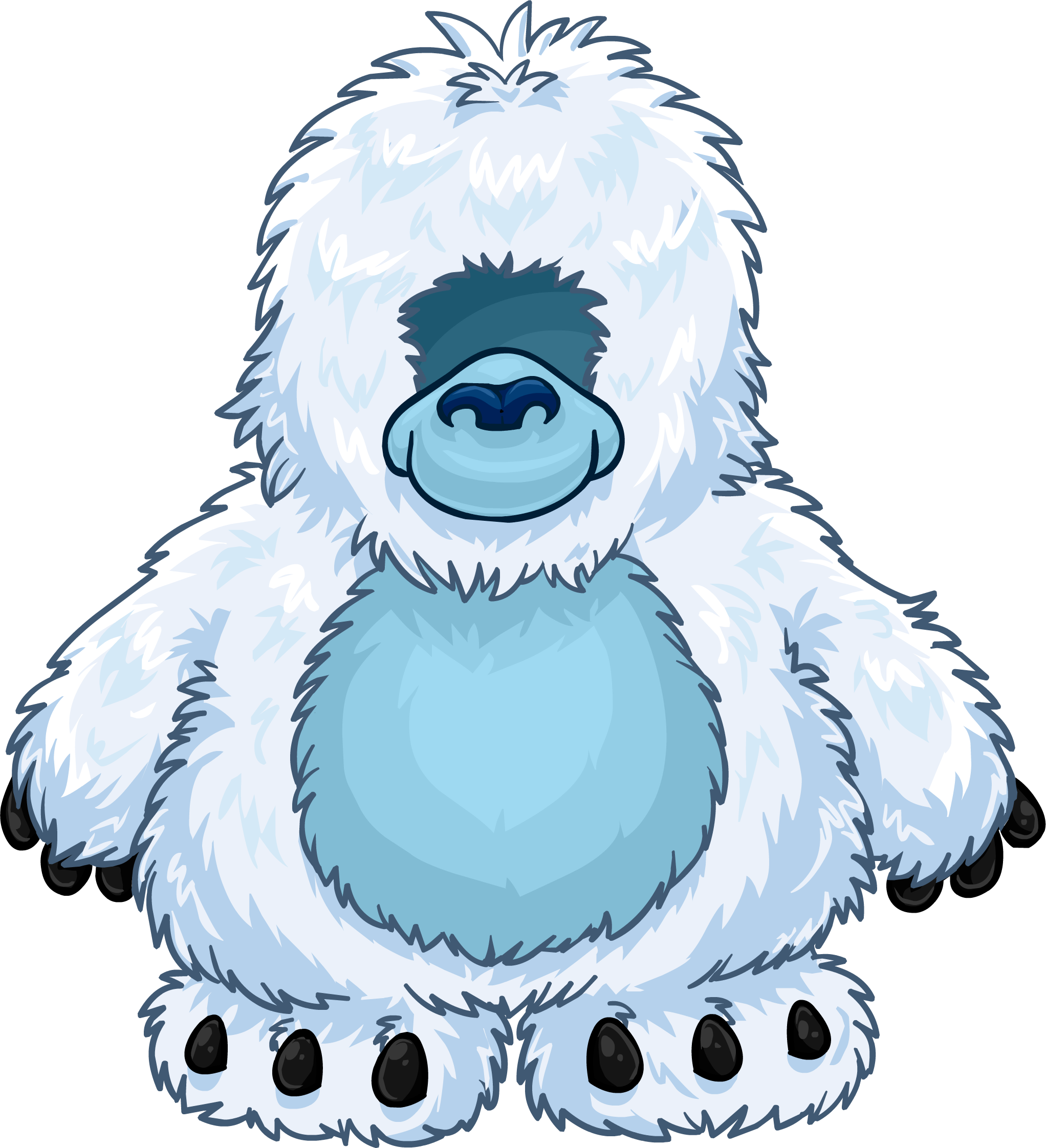Yeti Costume - Club Penguin (2044x2244)