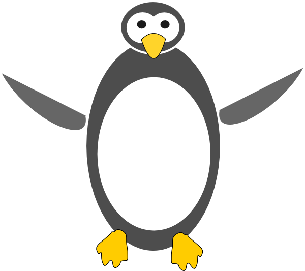 Thilakarathna Tux Linux Art 555px - Penguin Cartoon (843x750)