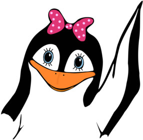 Girl Penguin Clipart Bclipart Free Clipart Images Uhfban - Europe Tees Penguin336 (495x700)
