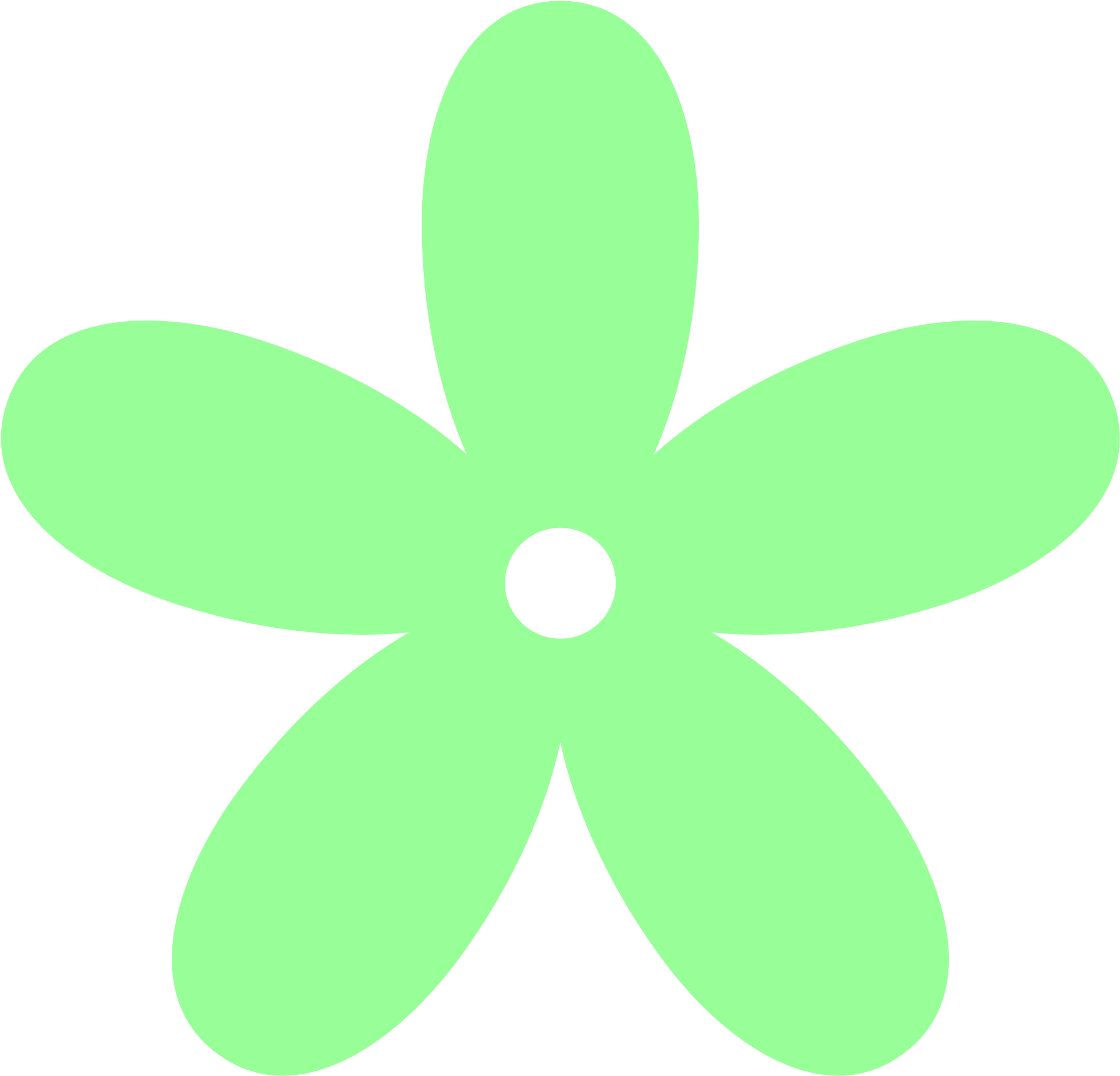 Other Popular Clip Arts - Mint Green Flower Cliparts (1969x1952)