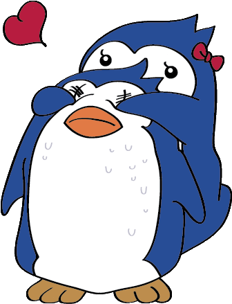 Browse Art - Deviantart - Penguins Hugging Png (386x450)