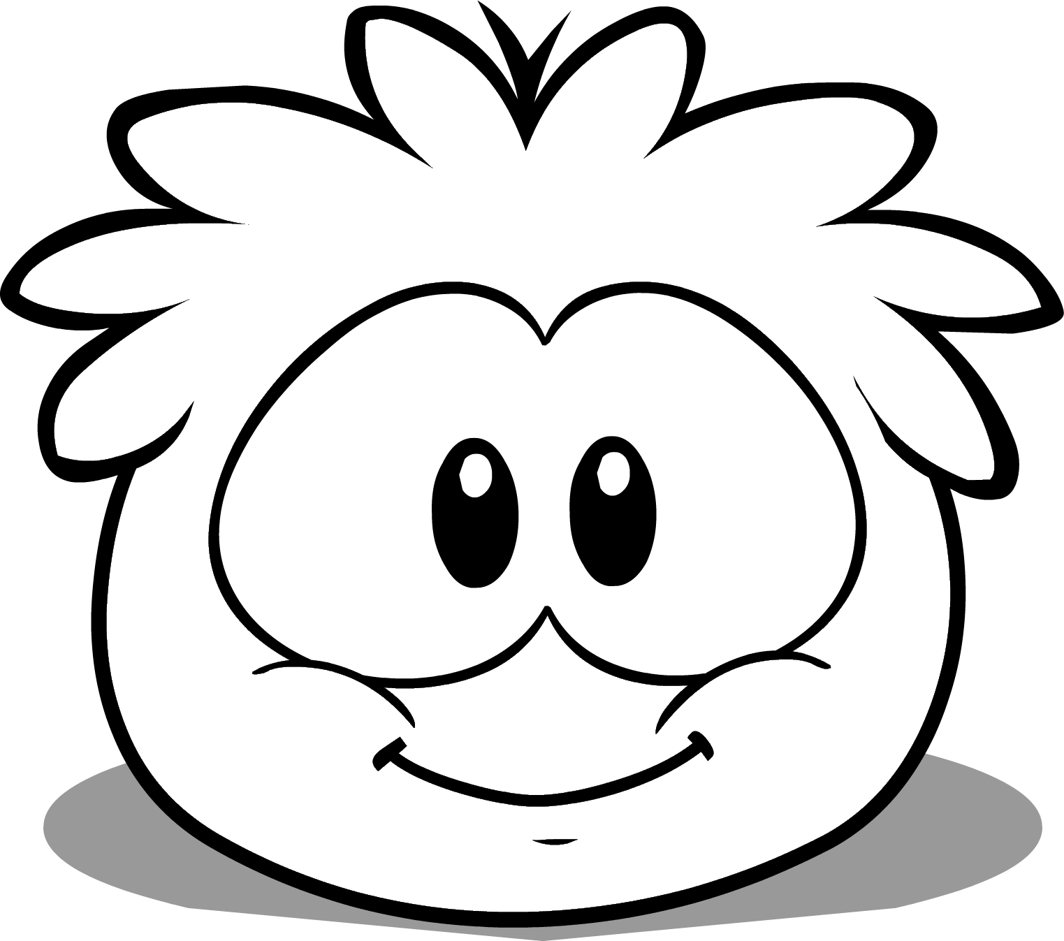 Image - Club Penguin Puffle Drawing (1523x1347)