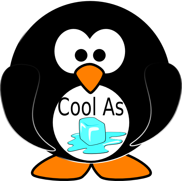 Cool As Ice Clipart (600x595)