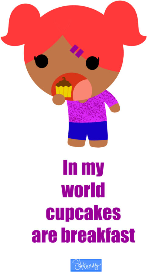 Cupcake Girl By Penguinfreaksh - Shakespeare And His Criticis (780x1025)