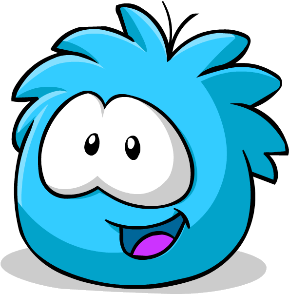 Club Penguin Vs Panfu Wiki - Club Penguin Puffle Azul (724x700)